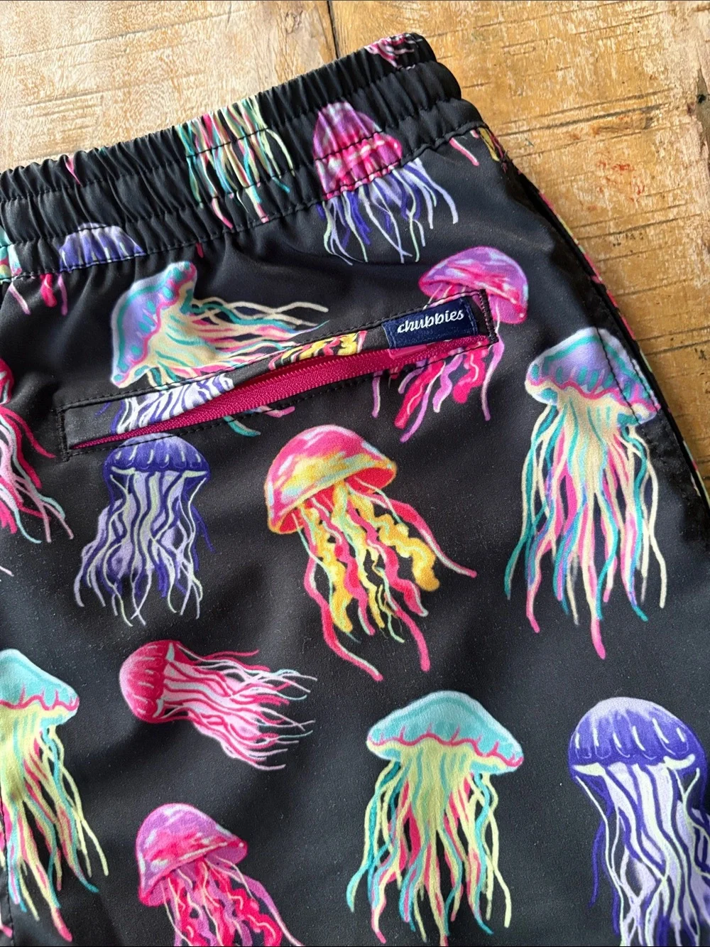 Chubbies Boys Black Jellyfish Swim Shorts size M(10/12)